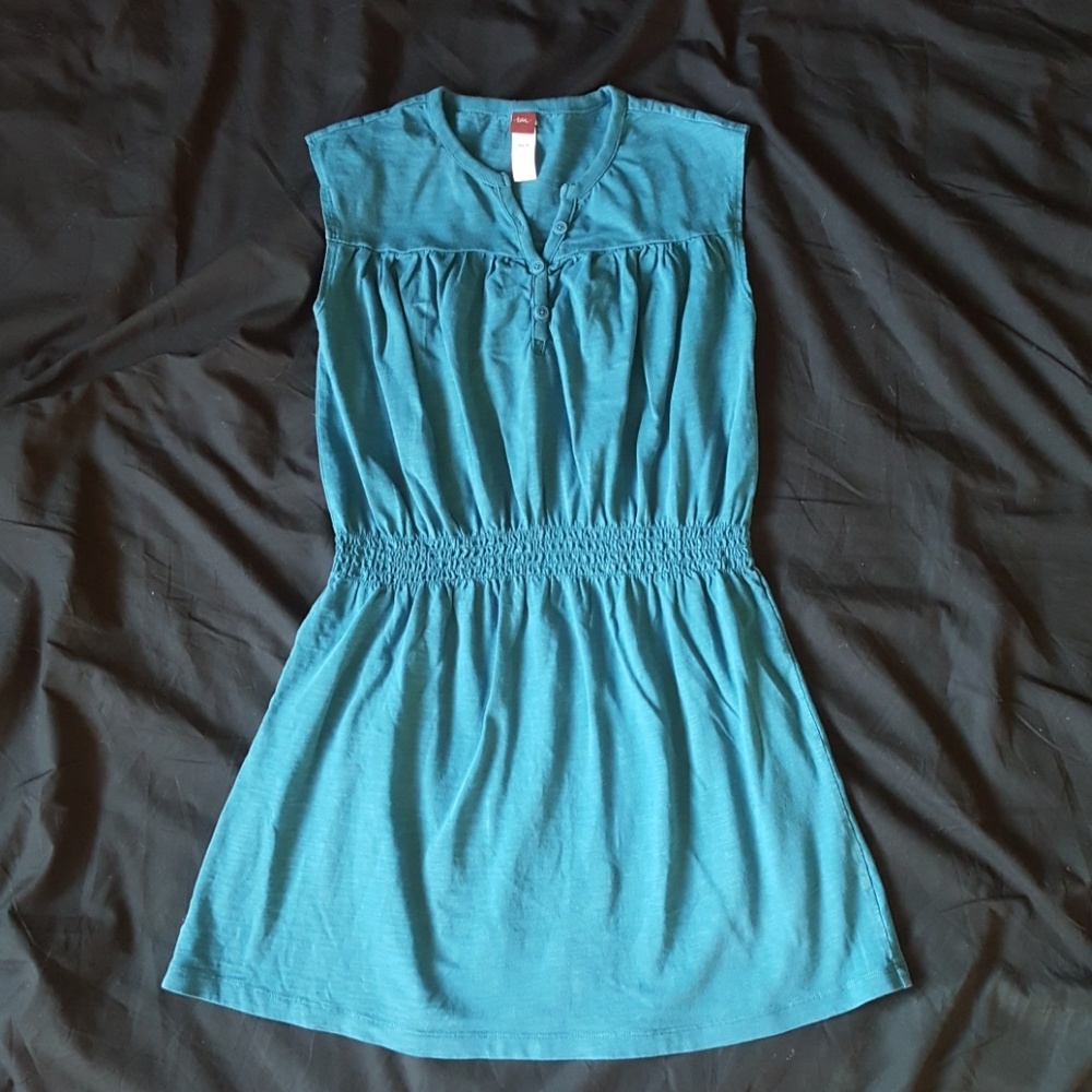 Used Tea Collection Girls Teal Dress
